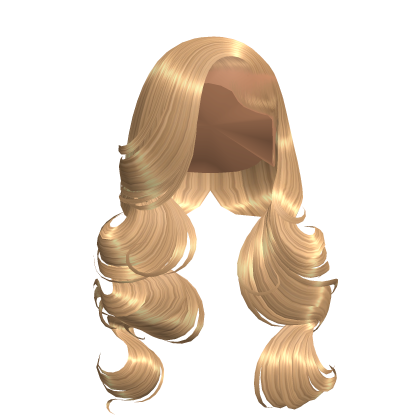 Curly Deep Side Part Blonde Roblox