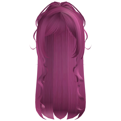 Wispy Shoujo Half Up Hair Hot Pink Roblox