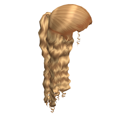 퓖 Blonde Half Up Half Down Slicked Back Ponytail Roblox