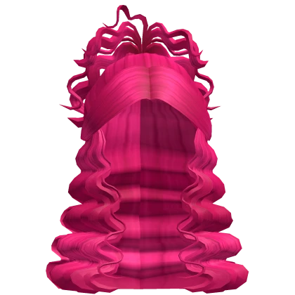 Crimped Swirly Bun Hot Pink Roblox Item Rolimon S