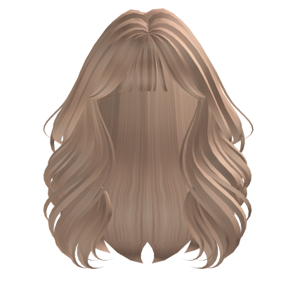 Blonde Voluminous Blowout Curls W Hime Bangs Roblox