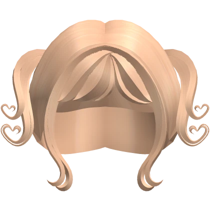 Blonde Cute Short Highheart Pigtails W Fringe Roblox Item Rolimon S
