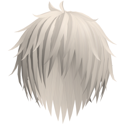 Light Blonde Messy Anime Short Hair Roblox