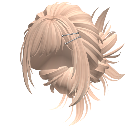 Fluffy Anime Spikey Bun Blonde Roblox