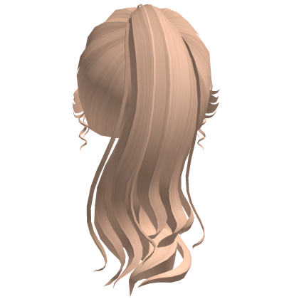Elegant Blonde Wavy Ponytail Roblox