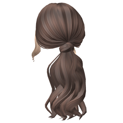 Fille chic à la queue de cheval blonde et brune ondulée Roblox