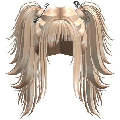 Blonde Emo Spiky Messy Pigtails Roblox