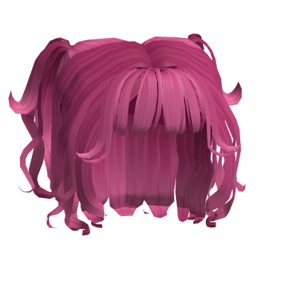 Pinky S Hot Pink Cute Wave Curled Mini Pigtails Roblox