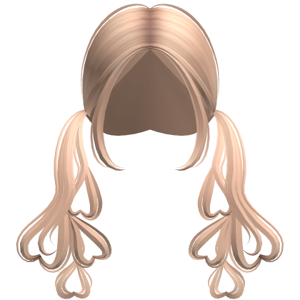 Long Wispy Heart Shaped Pigtails Blonde Roblox