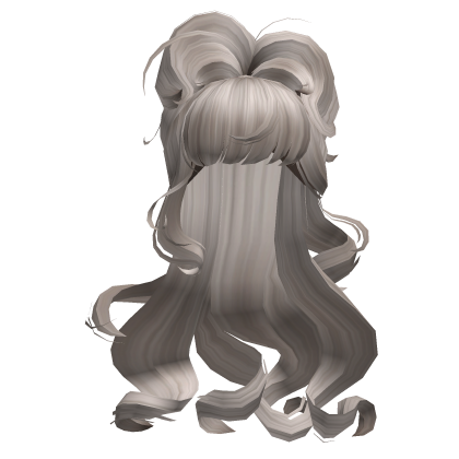 Royal Curly Updo W Bangs Ash Blonde Roblox