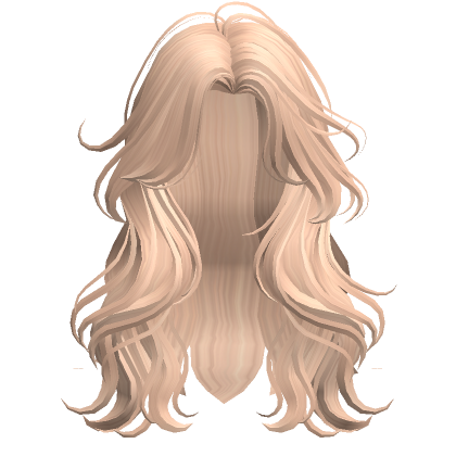 Voluminous Wavy Hair Blonde Roblox