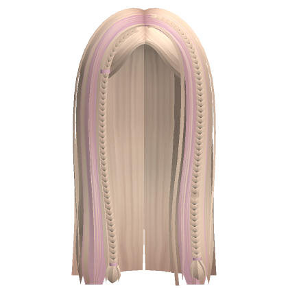 Two Tone Y2K Hime Mini Braids Pink Blonde Roblox