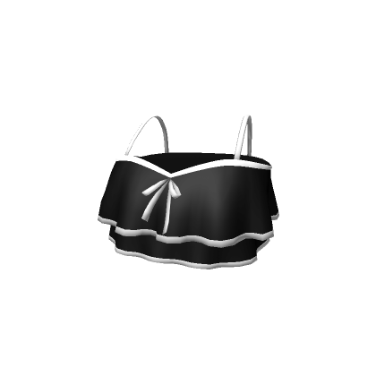 Chibi Doll Bikini Top Black White Roblox Item Rolimon S