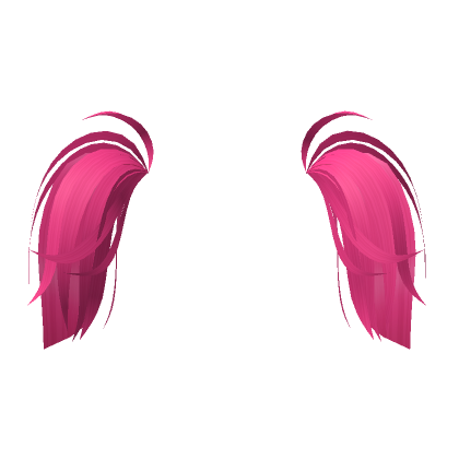 Short Fluffly Pigtails Extension In Hot Pink Roblox