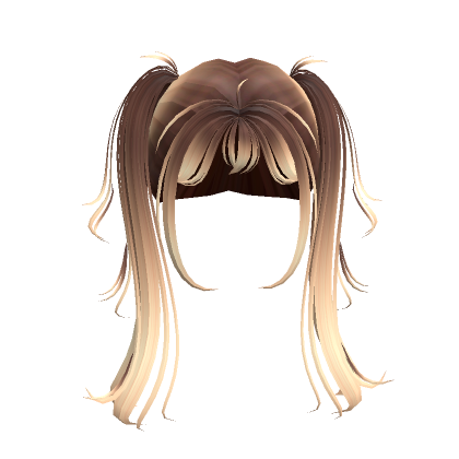 Messy Brown To Blonde Long Pigtails Roblox Item Rolimon S