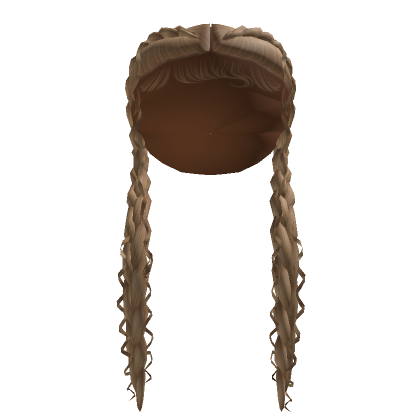 French Braid Pigtails Blonde Roblox