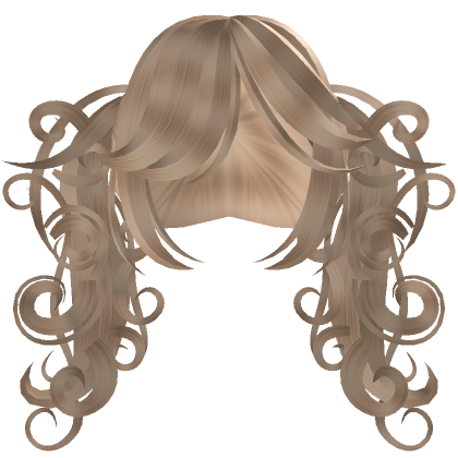 Curly Crescent Moon Pigtails In Blonde Roblox Item Rolimon S