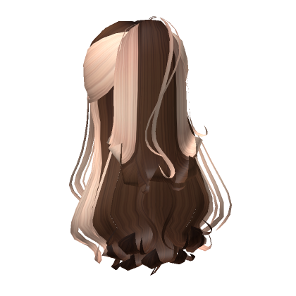 Elegant Half Up Hair In Brown And Blonde Roblox