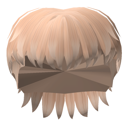 Messy Mullet Hair Blonde Roblox