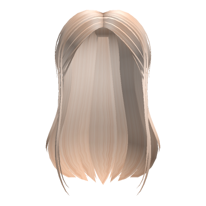 Blonde Half Up Tied Straight Hair Roblox
