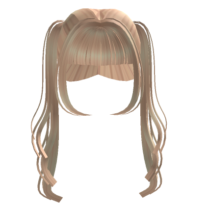 Blonde Messy Wavy Pigtails Roblox