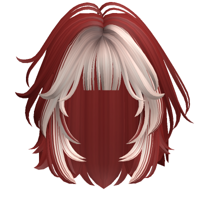 Two Tone Stylish Wolfcut In Red Blonde Roblox