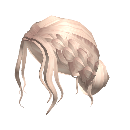 Side Braided Bun In Blonde Roblox