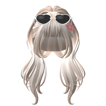 Summer Ponytail Platinum Blonde Roblox