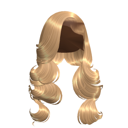 Curly Deep Side Part Blonde Roblox