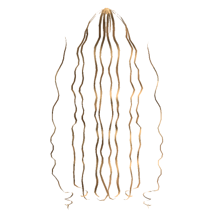 퓖 Blonde Half Up Half Down Curly Extensions Roblox