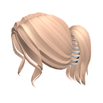 Cute Hairclip Updo In Blonde Roblox