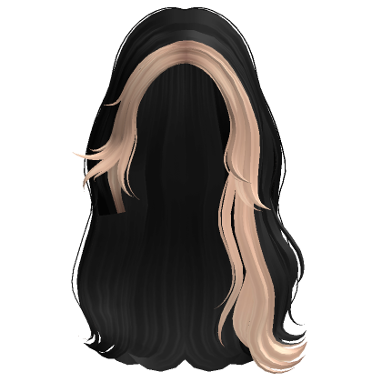 Long Side Swept Malibu Waves Black Blonde Roblox