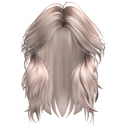 Wolf Cut Messy Hair In Platinum Blonde Roblox