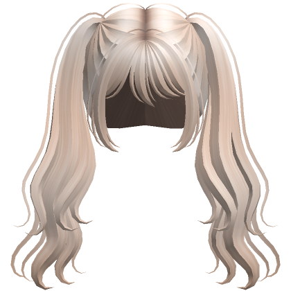 Wavy Anime Pigtails Platinum Blonde Roblox