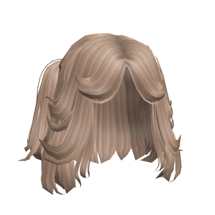 Wolf Cut Wavy With Pigtails Blonde Roblox