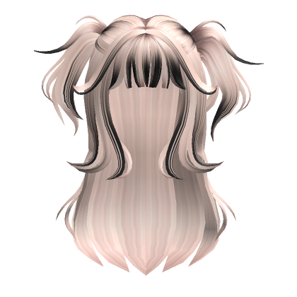 Cute Messy Half Up Pigtails Blonde Black Roblox