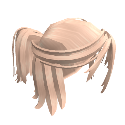 Blonde Messy Wolf Cut Ponytail Roblox