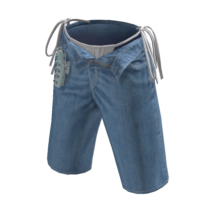 Light Blue Summer Beach White Bikini Cargo Shorts Roblox