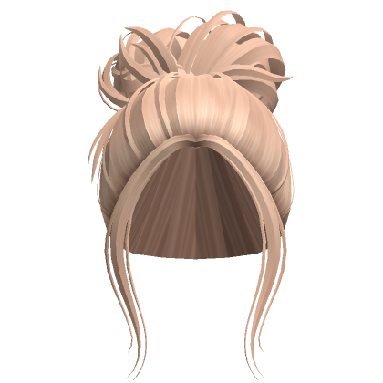 Messy Loose Lazy Bun Updo Blonde Roblox