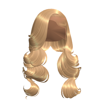 Curly Deep Side Part Blonde Roblox