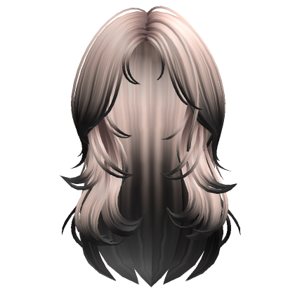 Mermaid Wolfcut Messy Layered Hair Blonde To Black Roblox