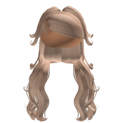 Half Up Curly Pony Weave In Blonde Roblox