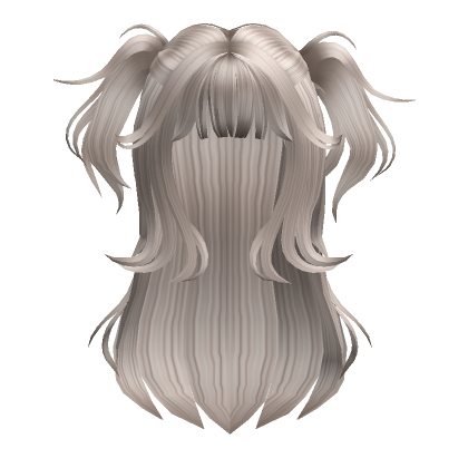 Cute Messy Half Up Pigtails Ash Blonde Roblox