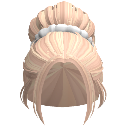 Scrunchie Bun In Blonde Roblox