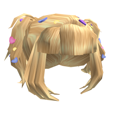 Blonde Wavy Pigtails W Kawaii Clips S Code Price Rblxtrade