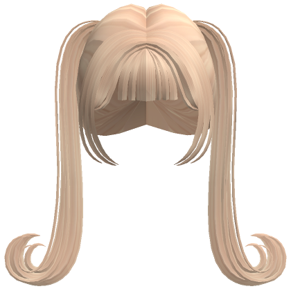 Long Swirly Pigtails Blonde Roblox