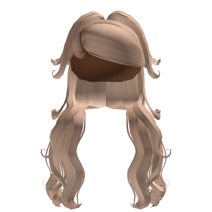 Half Up Curly Pony Weave In Blonde Roblox Item Rolimon S