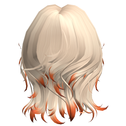 Messy Mullet Hair In Blonde Fox Ombre Roblox