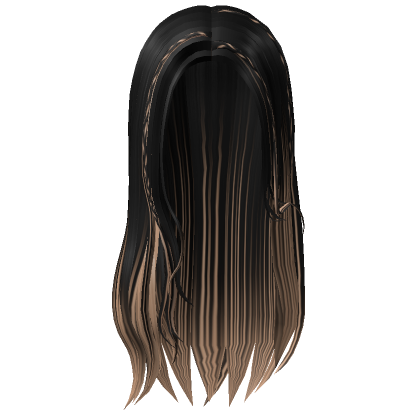 Y2K Diva Hair With Braid Strands Black Blonde Roblox
