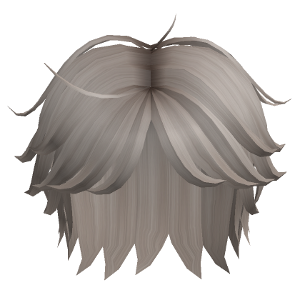Fluffy Messy Hair Ash Blonde Roblox
